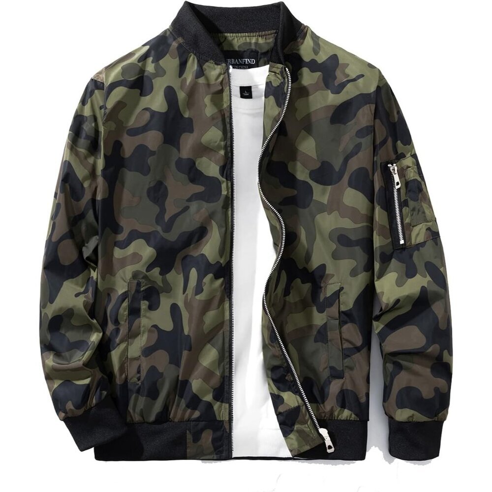 Men's Slim Fit Lightweight Sportswear Jacket Casual Bomber Jacket